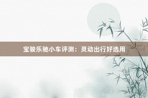 宝骏乐驰小车评测：灵动出行好选用